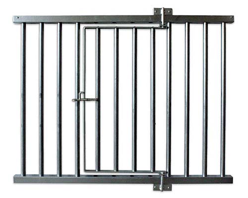 Galvanized Horse Stall Grill w/ Hinge Section