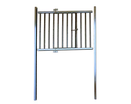 Galvanized Horse Stall Door w/ Swingout Section