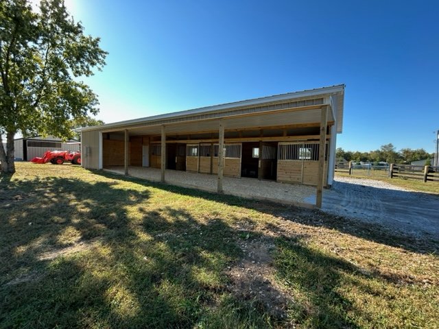 galvanized horse stalls